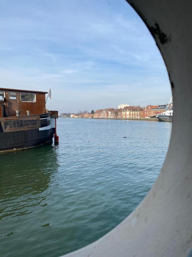 Appartement marinier dans Péniche Louise Michel Douai Exterior foto