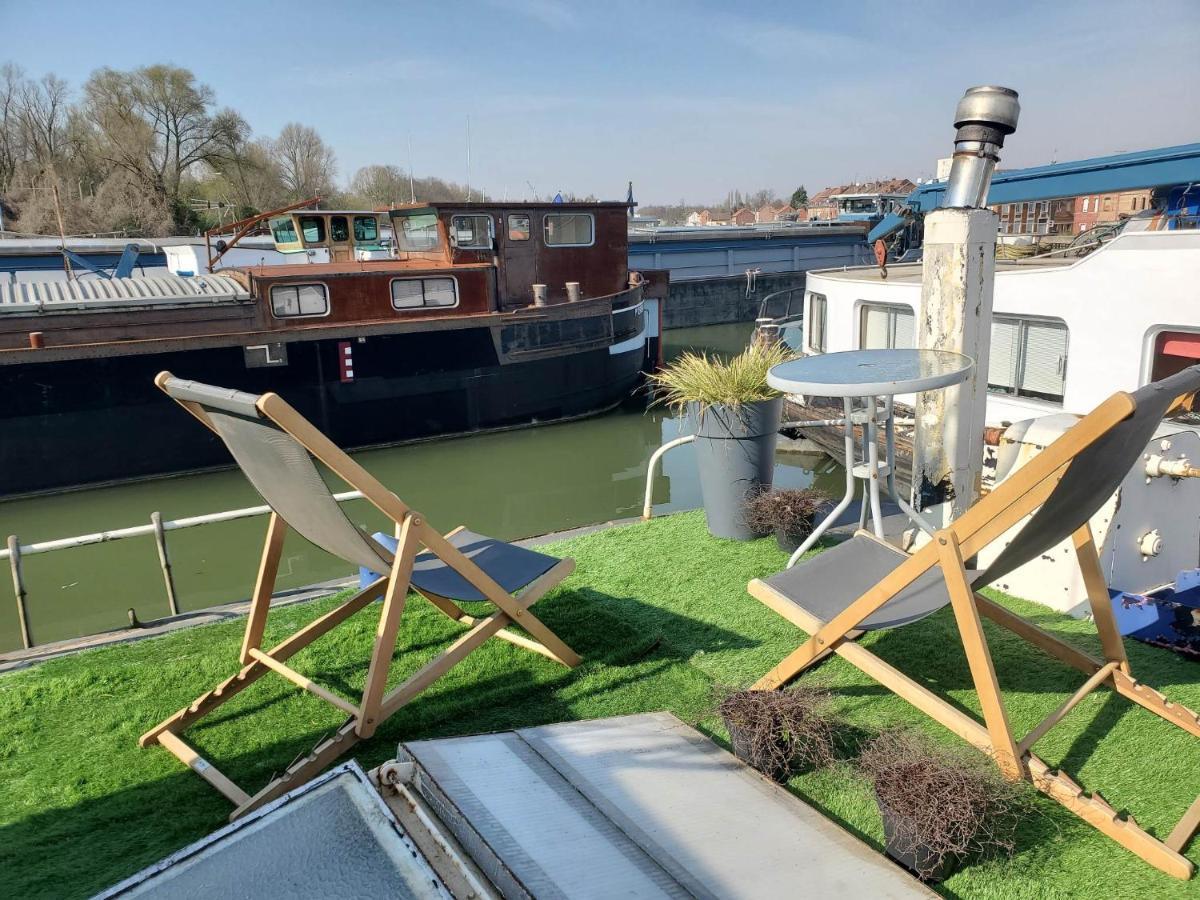 Appartement marinier dans Péniche Louise Michel Douai Exterior foto