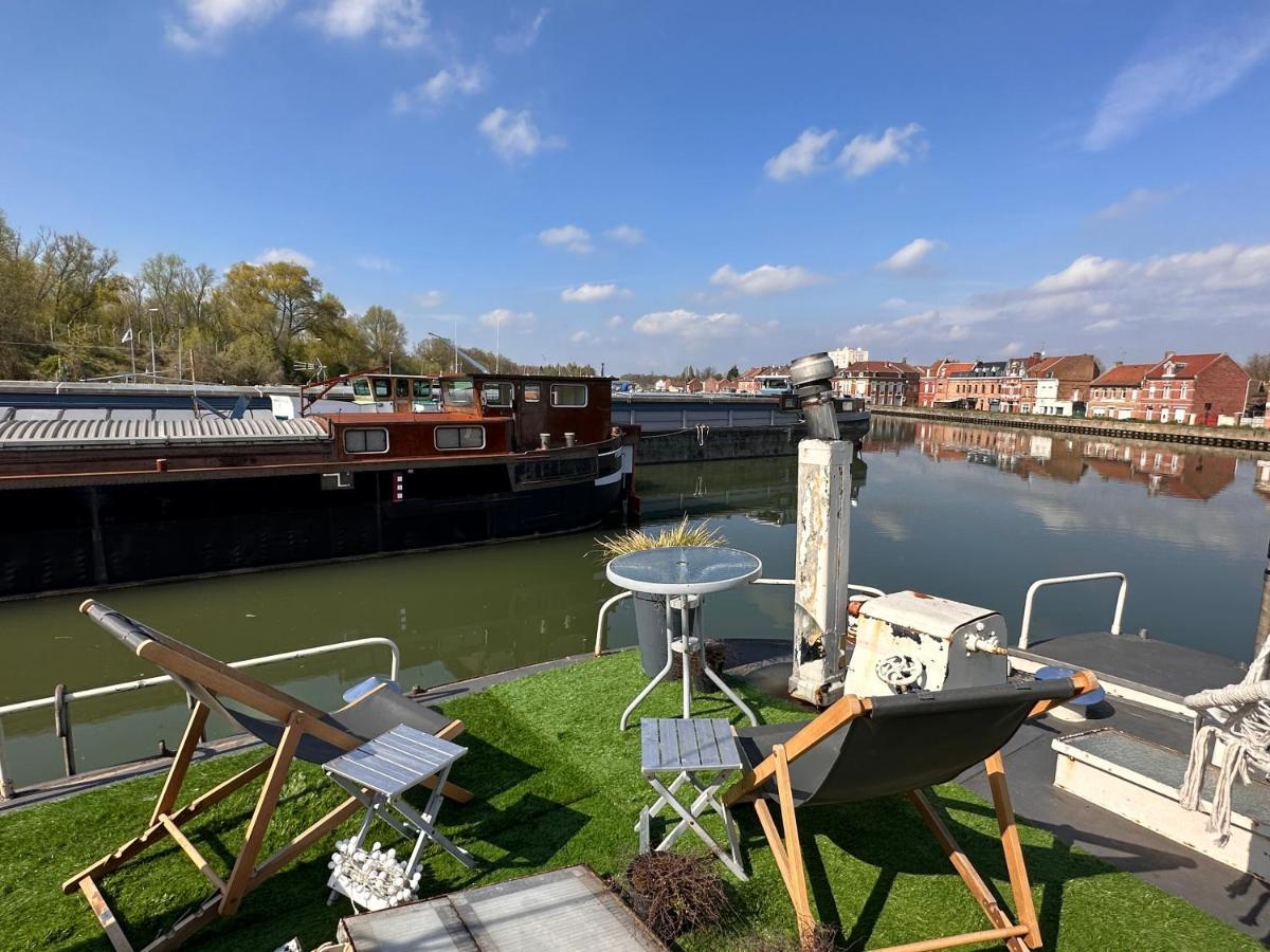 Appartement marinier dans Péniche Louise Michel Douai Exterior foto